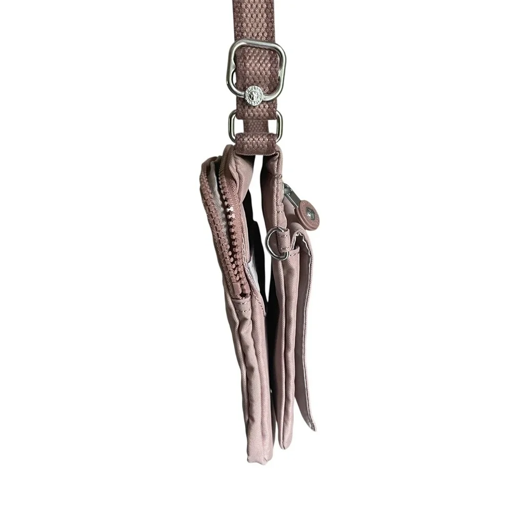 Kipling Eldorado Dusty Pink Crossbody Organizer‎ Travel Bag